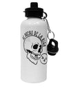 TooLoud Me Muero De La Risa Skull Aluminum 600ml Water Bottle-Water Bottles-TooLoud-Davson Sales