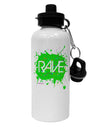 Rave Splatter Green Aluminum 600ml Water Bottle-Water Bottles-TooLoud-White-Davson Sales