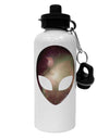 Extraterrestrial Face - Space #2 Aluminum 600ml Water Bottle by TooLoud-Water Bottles-TooLoud-White-Davson Sales