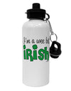 I'm A Wee Bit Irish Aluminum 600ml Water Bottle by TooLoud-Water Bottles-TooLoud-White-Davson Sales