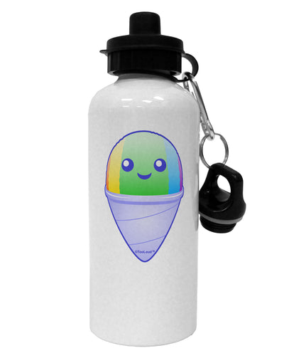 Cute Shaved Ice Aluminum 600ml Water Bottle by TooLoud-Water Bottles-TooLoud-White-Davson Sales