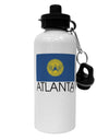 Atlanta Georgia Flag Text Aluminum 600ml Water Bottle by TooLoud-Water Bottles-TooLoud-White-Davson Sales