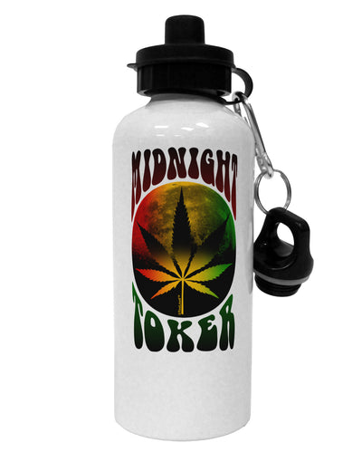 Midnight Toker Marijuana Aluminum 600ml Water Bottle-Water Bottles-TooLoud-White-Davson Sales