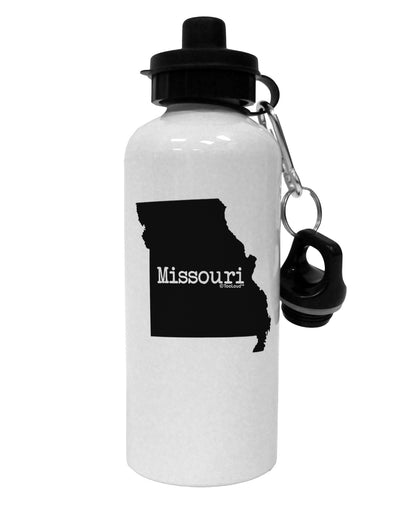 Missouri - United States Shape Aluminum 600ml Water Bottle-Water Bottles-TooLoud-White-Davson Sales