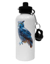 Colorful Great Horned Owl Aluminum 600ml Water Bottle-Water Bottles-TooLoud-White-Davson Sales