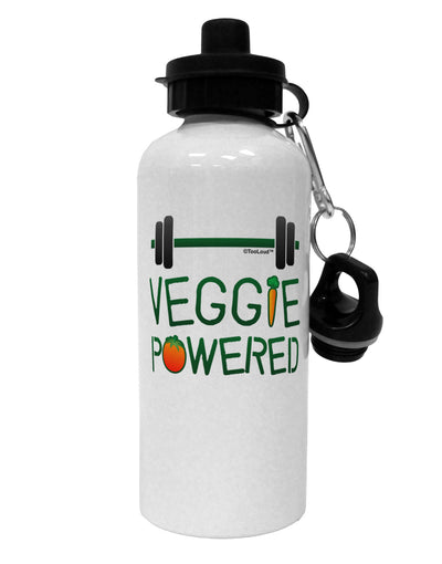 Veggie Powered Aluminum 600ml Water Bottle-Water Bottles-TooLoud-White-Davson Sales