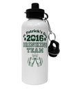 St Patricks Day Drinking Team Aluminum 600ml Water Bottle-Water Bottles-TooLoud-White-Davson Sales