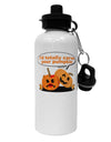 Carve your pumpkin Aluminum 600ml Water Bottle-Water Bottles-TooLoud-White-Davson Sales