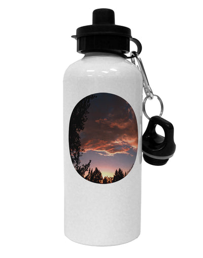 Forest Sunset Aluminum 600ml Water Bottle by TooLoud-Water Bottles-TooLoud-White-Davson Sales