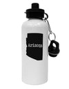 Arizona - United States Shape Aluminum 600ml Water Bottle-Water Bottles-TooLoud-White-Davson Sales