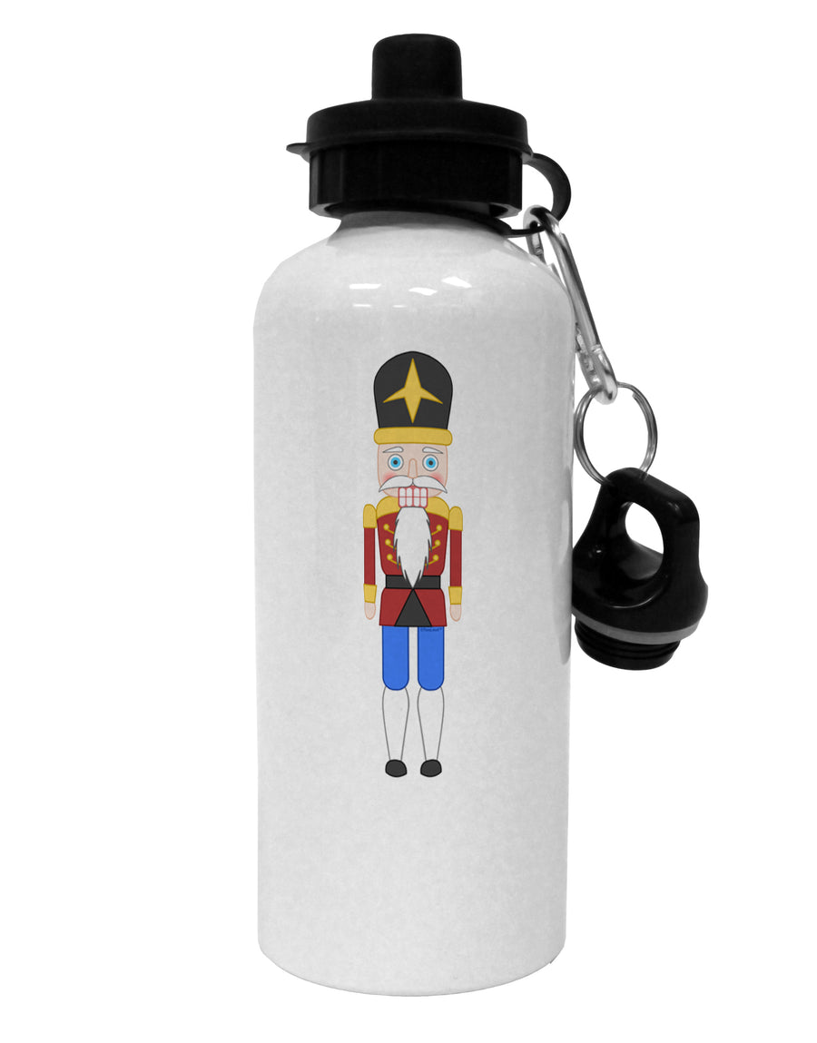 Nutcracker Design - Red Gold Black Aluminum 600ml Water Bottle-Water Bottles-TooLoud-White-Davson Sales