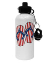 Stars and Stripes Flip Flops Aluminum 600ml Water Bottle-Water Bottles-TooLoud-White-Davson Sales