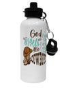TooLoud God put Angels on Earth and called them Cowboys Aluminum 600ml Water Bottle-Water Bottles-TooLoud-Davson Sales