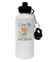 I Love My Golden Retriever Aluminum 600ml Water Bottle-Water Bottles-TooLoud-White-Davson Sales