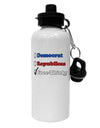 Free Thinker Checklist Aluminum 600ml Water Bottle-Water Bottles-TooLoud-White-Davson Sales