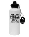 Electric Sky BnW Aluminum 600ml Water Bottle-Water Bottles-TooLoud-White-Davson Sales