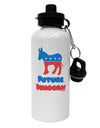 Future Democrat Aluminum 600ml Water Bottle-Water Bottles-TooLoud-White-Davson Sales