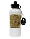 Stone Carving Sepia Aluminum 600ml Water Bottle-Water Bottles-TooLoud-White-Davson Sales