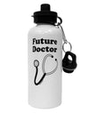 Future Doctor Aluminum 600ml Water Bottle-Water Bottles-TooLoud-White-Davson Sales