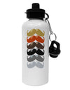 Natural Mustache Rainbow Aluminum 600ml Water Bottle-Water Bottles-TooLoud-White-Davson Sales