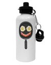 Eggs and Bacon Smiley Face Aluminum 600ml Water Bottle by TooLoud-Water Bottles-TooLoud-White-Davson Sales