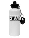 SWAT Team Logo - Text #2 Aluminum 600ml Water Bottle by TooLoud-Water Bottles-TooLoud-White-Davson Sales