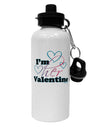 I'm HER Valentine Aluminum 600ml Water Bottle-Water Bottles-TooLoud-White-Davson Sales