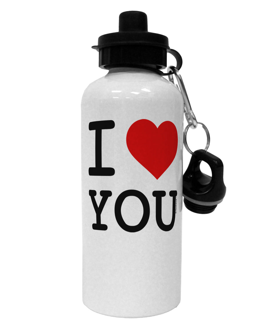 I Heart You Aluminum 600ml Water Bottle-Water Bottles-TooLoud-White-Davson Sales