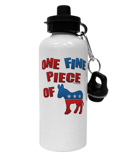 One Fine Piece Of - Democrat Aluminum 600ml Water Bottle-Water Bottles-TooLoud-White-Davson Sales