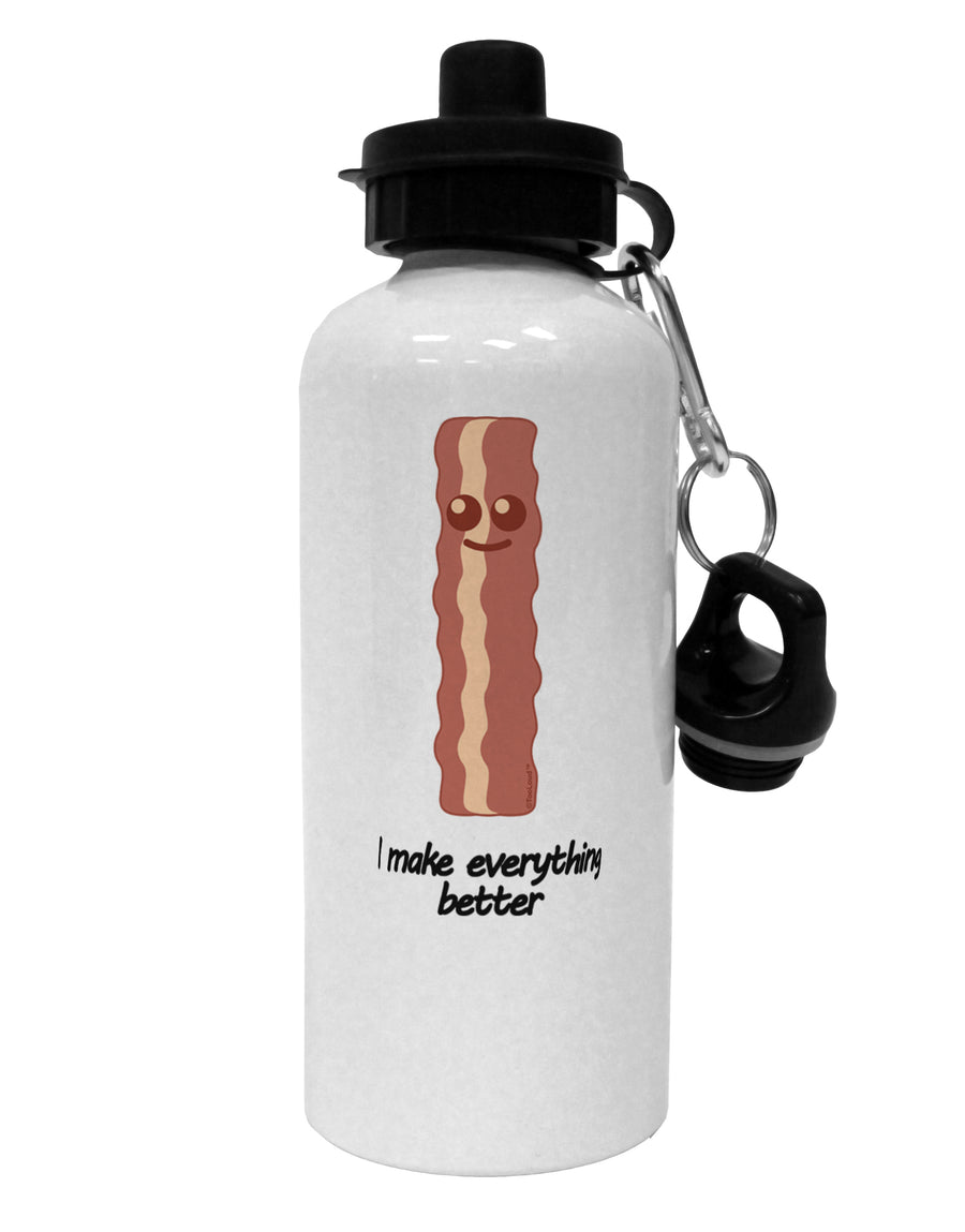 Bacon - I Make Everything Better Aluminum 600ml Water Bottle-Water Bottles-TooLoud-White-Davson Sales