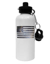 American Flag Galaxy Aluminum 600ml Water Bottle by TooLoud-Water Bottles-TooLoud-White-Davson Sales