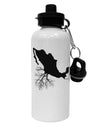 Mexican Roots Design Aluminum 600ml Water Bottle by TooLoud-Water Bottles-TooLoud-White-Davson Sales