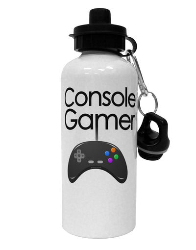 Console Gamer Aluminum 600ml Water Bottle by TooLoud-Water Bottles-TooLoud-White-Davson Sales