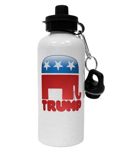 Trump Bubble Symbol Aluminum 600ml Water Bottle-Water Bottles-TooLoud-White-Davson Sales