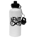 Infinite Lists Aluminum 600ml Water Bottle by TooLoud-TooLoud-White-Davson Sales