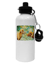 Two Bighorn Rams Watercolor Aluminum 600ml Water Bottle-Water Bottles-TooLoud-White-Davson Sales