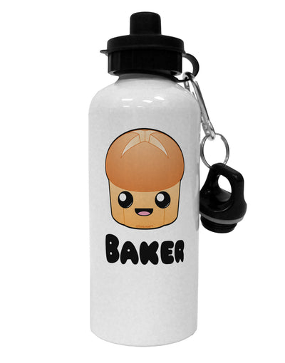 Baker Cute Roll Aluminum 600ml Water Bottle-Water Bottles-TooLoud-White-Davson Sales