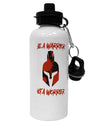 Be a Warrior Not a Worrier Aluminum 600ml Water Bottle by TooLoud-TooLoud-White-Davson Sales