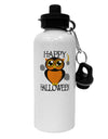 Owl Orange Text Aluminum 600ml Water Bottle-Water Bottles-TooLoud-White-Davson Sales