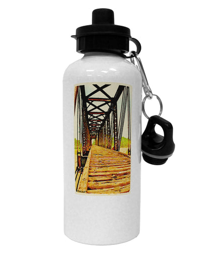 Colorado Bridge Watercolor Aluminum 600ml Water Bottle-Water Bottles-TooLoud-White-Davson Sales