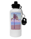 Palm Tree Beach Filter Aluminum 600ml Water Bottle-Water Bottles-TooLoud-White-Davson Sales