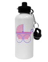 Baby Girl Carriage Aluminum 600ml Water Bottle-Water Bottles-TooLoud-White-Davson Sales