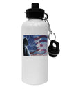 All American Cat Aluminum 600ml Water Bottle by TooLoud-Water Bottles-TooLoud-White-Davson Sales
