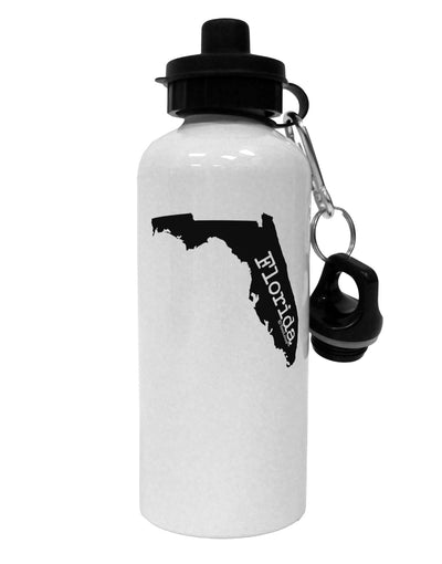 Florida - United States Shape Aluminum 600ml Water Bottle-Water Bottles-TooLoud-White-Davson Sales