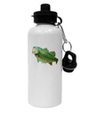 Big Bass Fish Aluminum 600ml Water Bottle-Water Bottles-TooLoud-White-Davson Sales