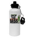 Drop The Bass Fish Aluminum 600ml Water Bottle-Water Bottles-TooLoud-White-Davson Sales