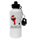 All I Want For Christmas Is Ewe Sheep Aluminum 600ml Water Bottle-Water Bottles-TooLoud-White-Davson Sales