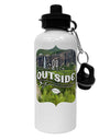 Go Outside - Beautiful Cliffs Aluminum 600ml Water Bottle by TooLoud-TooLoud-White-Davson Sales