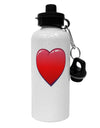 Cute Cartoon Heart Aluminum 600ml Water Bottle by TooLoud-Water Bottles-TooLoud-White-Davson Sales