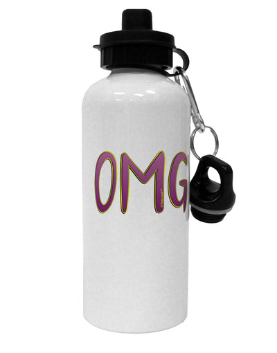 OMG Aluminum 600ml Water Bottle by TooLoud-Water Bottles-TooLoud-White-Davson Sales